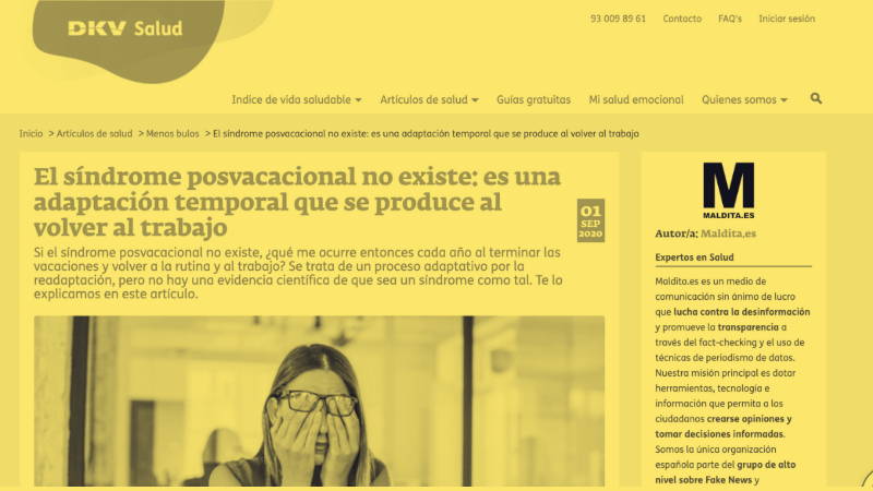 Maldita.es and DKV join forces to fight hoaxes related to health