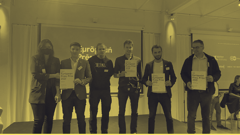 Maldita.es receives the European Press Prize for Innovation in Berlin for its WhatsApp chatbot