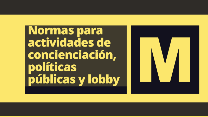 The rules of Maldita.es for awareness-raising, public policy, and lobbying activities