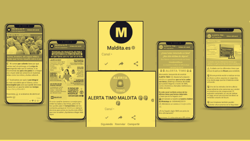 📲 Maldita.es is on WhatsApp Channels: how to follow us and what you will find