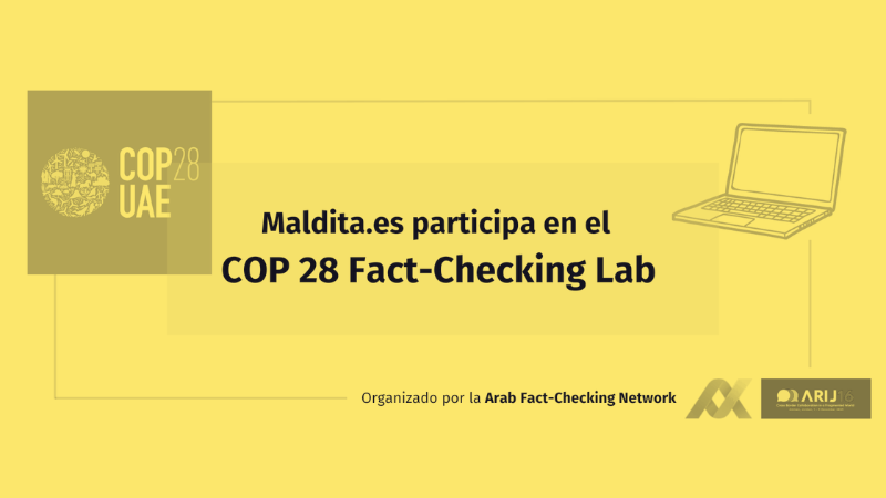 Maldita.es takes part in an international fact-checking lab on the Dubai climate summit