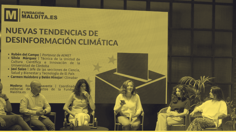 Climate disinformation has worsened, according to experts in the debate organised by the Maldita.es Foundation