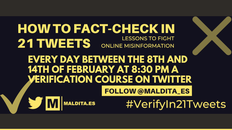 How to combat disinformation on the internet: Learn how to verify in 21 tweets