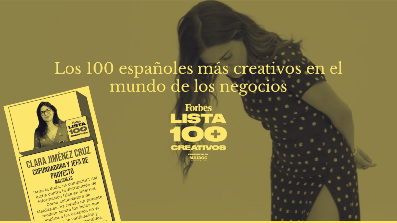Forbes selects Maldita.es CEO as one of the 100 most creative people in business in Spain