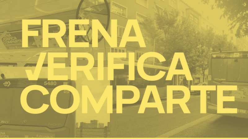Maldita.es and Oxfam Intermón launch the Frena.Verifica.Comparte campaign on buses in four Spanish cities