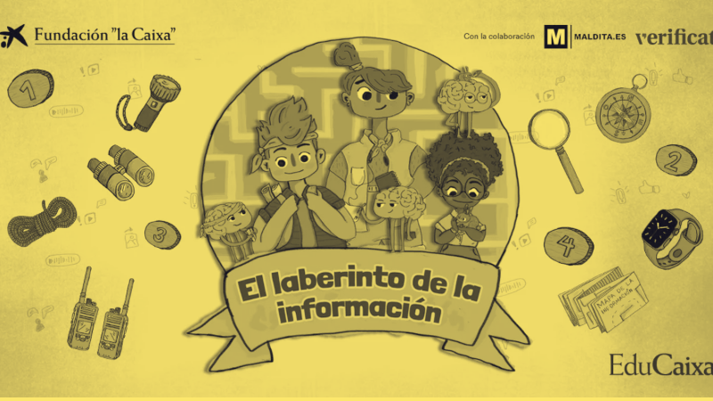 Maldita.es, EduCaixa and Verificat launch “The Information Labyrinth”, a tool to combat disinformation in primary school classrooms