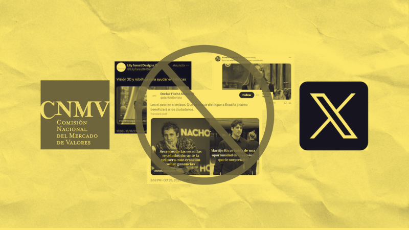 The CNMV fines Twitter €5 million for allowing fraudulent ‘Quantum AI’ ads: Maldita.es had already reported they were viewed more than 60 million times