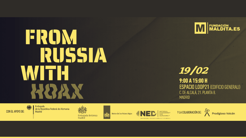 Fundación Maldita.es organizes “From Russia with Hoax,” a conference on disinformation and foreign interference